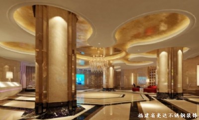 廠家供應(yīng)酒店吊頂不銹鋼玫瑰金天花
